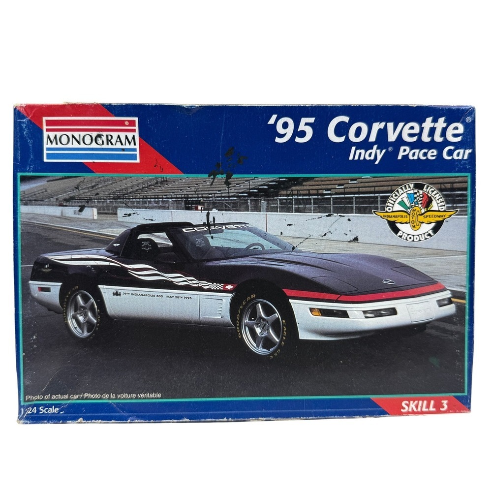 MONOGRAM '95 Corvette Indy Pace Car Model Kit 1:24 Scale Skill 3 Parts Only